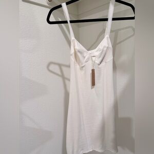 SKIMS - 
COTTON RIB PICOT CAMI MINI DRESS